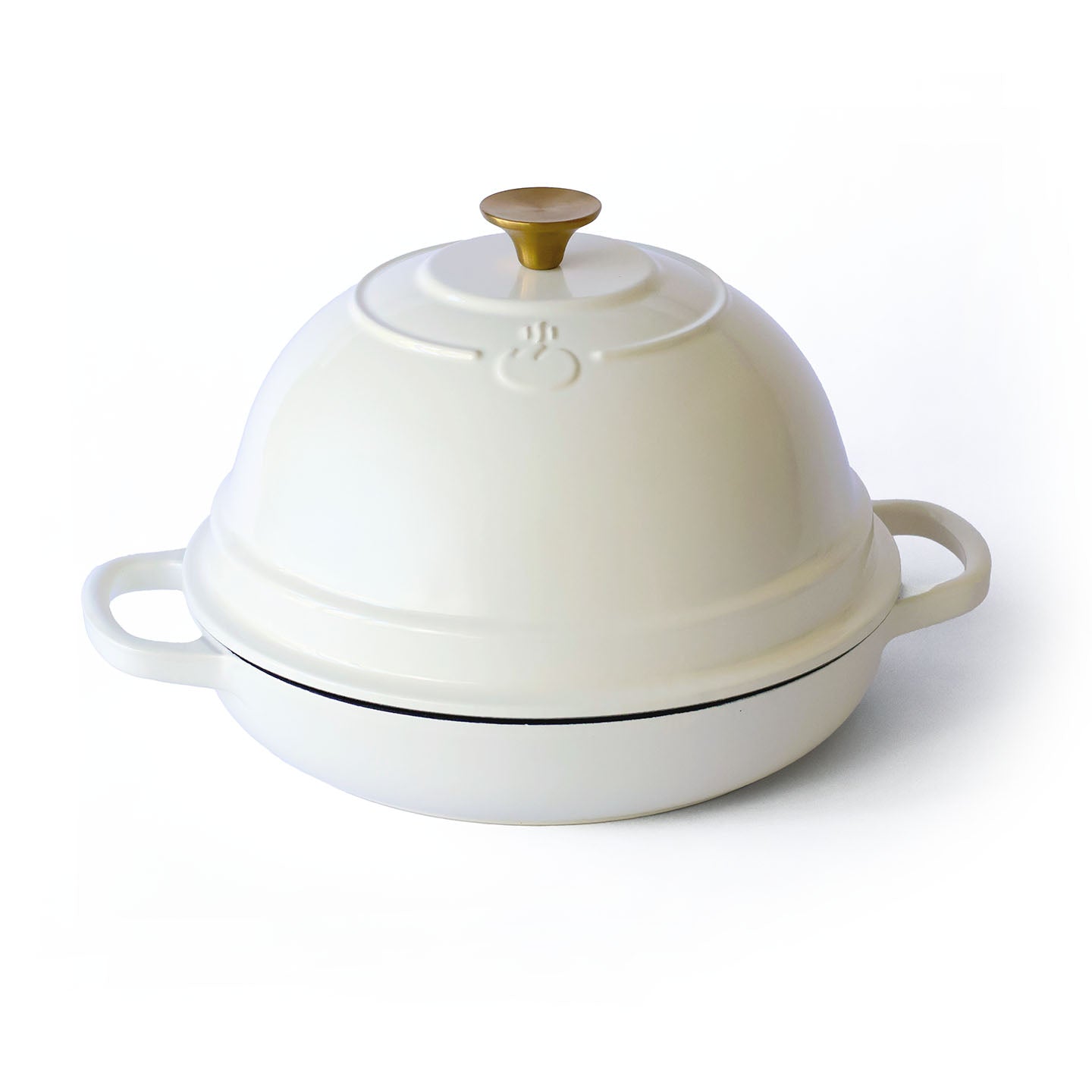 Round Enamel-Coated Dutch Oven for Sourdough Baking