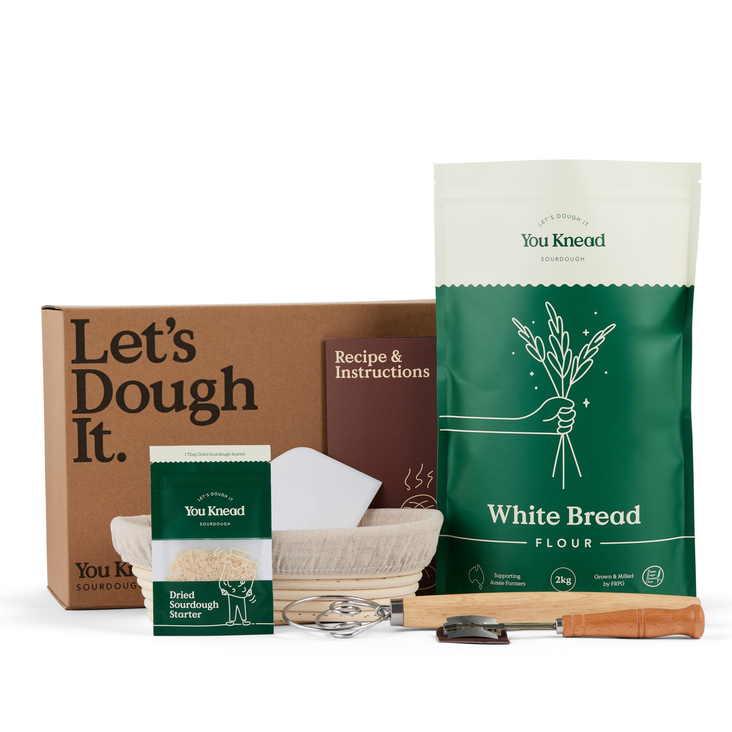 Sourdough Starter Kit & Slim Enamel Coated Dutch Oven Bundle