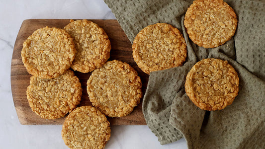 Sourdough ANZAC Biscuits: A Chewy, Caramelised Classic
