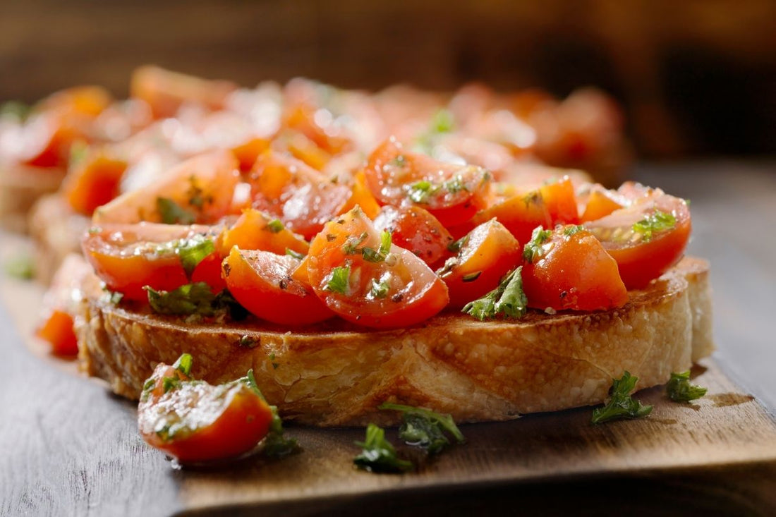 Bruschetta on sourdough bread