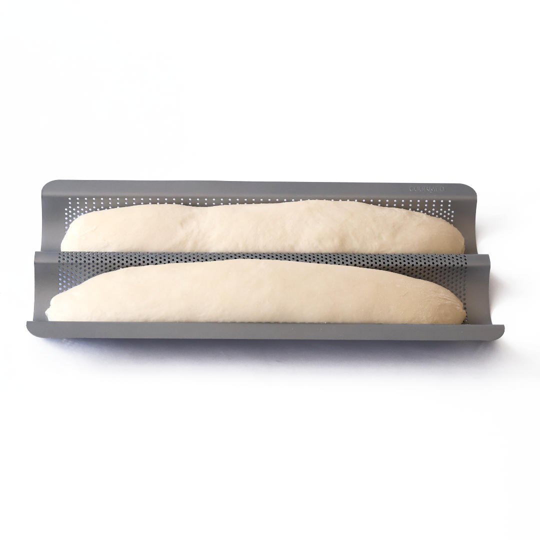 Non-stick baguette baking tray