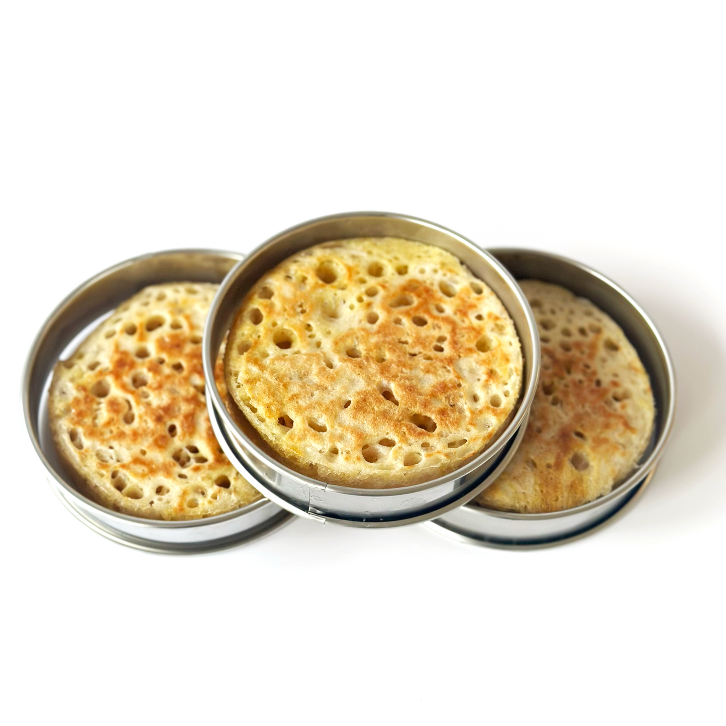 Stainless Steel Crumpet Rings (Set of 4)