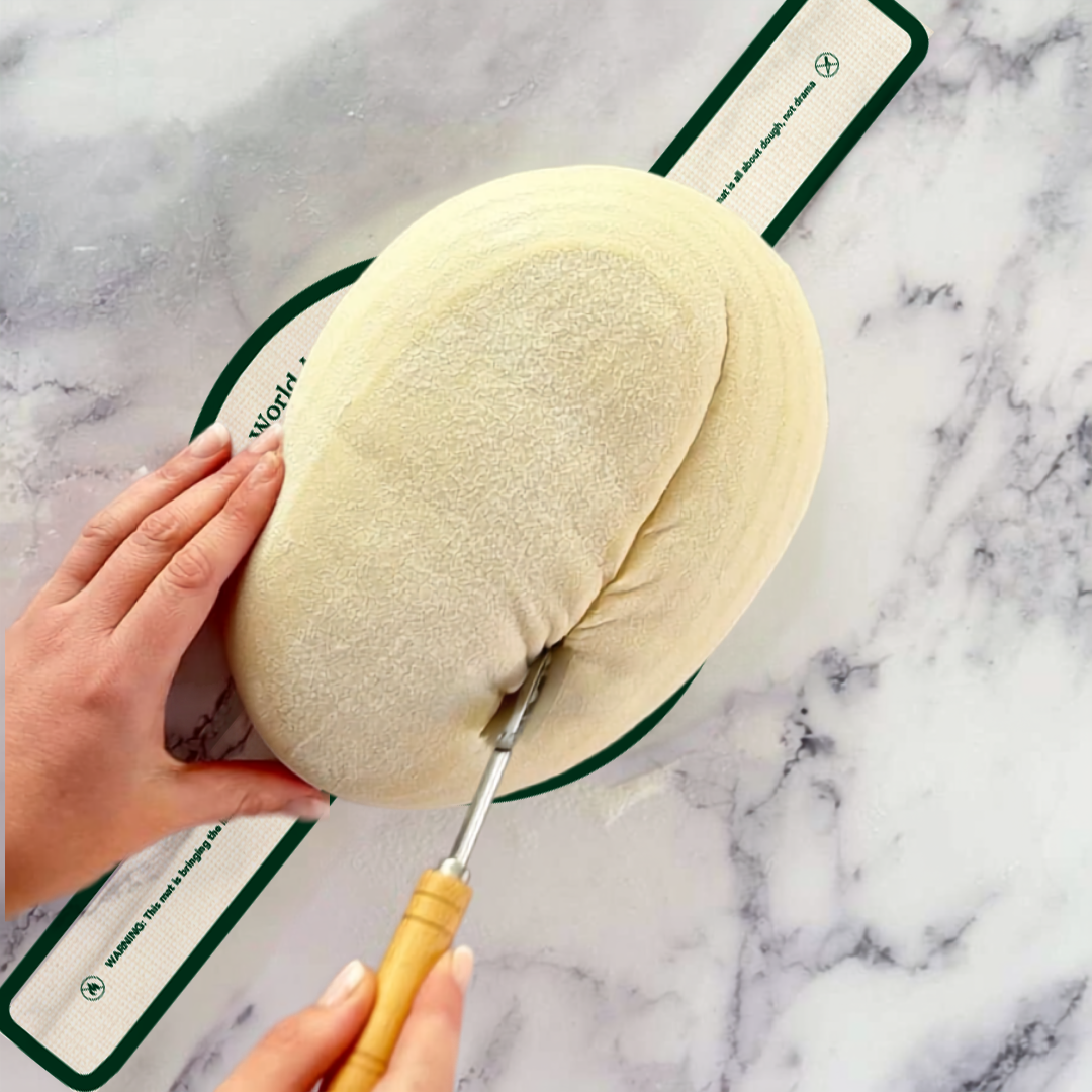 Sourdough scoring with Silicone bread mat